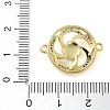 Rack Plating Brass Colorful Cubic Zirconia Vortex Connector Charms KK-K392-08G-01-3