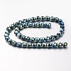 Electroplate Non-magnetic Synthetic Hematite Beads Strands G-F300-13-07-2