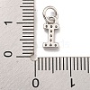 Initial Letter Brass with Cubic Zirconia Charms KK-Q814-26I-P-3