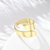 Adjustable Brass Finger Rings for Women RJEW-M064-02G-2