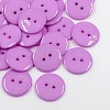 Acrylic Sewing Buttons BUTT-E084-B-07-1