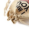 12Pcs 12 Styles Valentine's Day Printed Rectangle Burlap Cloth Packing Pouches ABAG-U006-02A-5