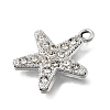 UV Plating Alloy Crystal Rhinestone Pendants RB-CBAD37D-32P-2