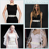 Flower Full Crystal Rhinestone Handmade Bridal Belts for Wedding Dresses AJEW-WH20006-233B-02-4