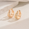 Elegant Geometric Ring Hoop Earrings EM8597-3-1