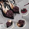 2Pcs Detachable Imitation Leather Shoe Buckle Clips AJEW-AR0005-03A-4