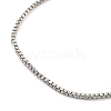 Titanium Steel Box Chain Bracelets for Men Women BJEW-G736-10P-2