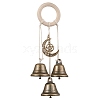 Iron Bell Pendant Decoration HJEW-JM02484-1