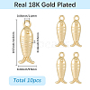 10Pcs Brass Charms KK-SC0007-48-2