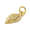 Rack Plating Brass Micro Pave Cubic Zirconia Pendants KK-P279-27A-G-2