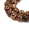 Natural Tibetan 3-Eye dZi Agate Beads Strands G-A240-A03-02-4