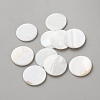 Natural Shell Disc Cabochons DIY-WH0888-873-1