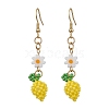 Handmade Glass Seed Beads Dangle Earrings EJEW-MZ00246-1