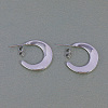 Simple Moon Brass Stud Earrings LD1935-2