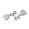 Tarnish Resistant 201 Stainless Steel Pendants STAS-K217-53-2