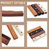 8Pcs 4 Colors PU Leather Luggage Handle Wrap Covers PURS-GL0001-07-6