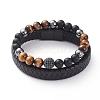 Unisex Stackable Bracelets Sets BJEW-JB04896-03-1