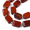 Natural Red Jasper Beads Strands G-C098-A26-01-2