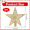 Star Plastic Christmas Tree Topper Ornaments AJEW-WH20004-17A-2