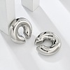 304 Stainless Steel C-Shaped Cuff Earrings for Women EJEW-M068-30P-4