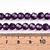 Baking Paint Transparent Glass Beads Strands LS-DGLA-A035-T6mm-A09-5