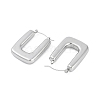 Ion Plating(IP) 304 Stainless Steel Hollow Rectangle Hoop Earrings EJEW-Z068-31P-2