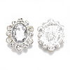 Alloy Acrylic Rhinestone Cabochons RB-T008-08S-22-1