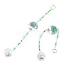 Glass Teardrop Window Hanging Suncatchers HJEW-TADJ0004-1