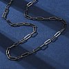 Brass Paperclip Chains Necklaces for Women NJEW-D302-69B-2