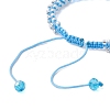 Round Glass Seed Braided Bead Bracelets BJEW-MZ00088-01-4