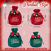 CRASPIRE 4Pcs 4 Styles Christmas Velvet Candy Apple Bags TP-CP0001-05B-2