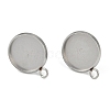 Non-Tarnish 304 Stainless Steel Stud Earring Finding STAS-Z084-08C-P-1