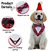 2Pcs 2 Styles Polyester Pet Handkerchi AJEW-CP0008-69B-5