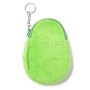 Cartoon Style Avocado Fluffy Cloth Wallets AJEW-I066-01C-2