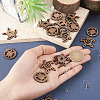  DIY Turtle Earring Making Kit WOOD-TA0001-86-14