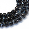 Baking Paint Glass Round Bead Strands DGLA-Q019-6mm-73-1