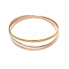 304 Stainless Steel Plain Bangles for Women BJEW-C092-01-4