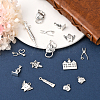 100Pcs 10 Style Dentist Theme Tibetan Style Alloy Pendants TIBEP-CJ0001-81-5