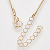 Brass Round Snake Chain Necklace Making MAK-T006-11B-KC-2