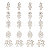  Jewelry 20Pcs 5 Style 304 Stainless Steel Pendants & Link Connectors STAS-PJ0001-19-1