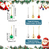 AHADERMAKER 80Pcs 8 Style Christmas Ball Plastic Hanging Ornament AJEW-GA0006-02-2