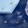 6Pcs 3 Colors Brass Cubic Zirconia Enhancer Shortener Bails ZIRC-HY0001-11-5