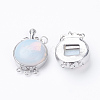 Opalite Box Clasps G-E427-15P-1