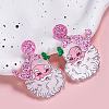 Christmas Acrylic Dangle Stud Earrings FS-WGEF5A4-02-1