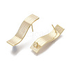 Brass Stud Earring Findings KK-R132-056-NF-2