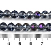 Transparent Electroplate Glass Beads Strands EGLA-N002-34C-C17-4