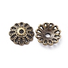 Tibetan Style Fancy Bead Caps LS-TIBE-LF1413YKG-AB-FF-2