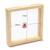 Square Transparent PE Thin Film Suspension Jewelry Display Box CON-D009-01C-01-4