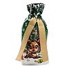 Christmas Theme Plastic Packing Pouches Drawstring Bags ABAG-Q053-03C-3