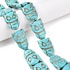 Synthetic Turquoise Beads Strands UNKW-T001-16-1